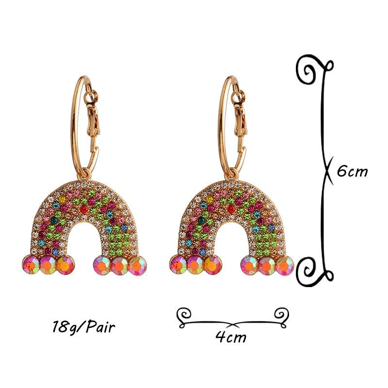 Rainbow Dangle Drop Earrings - ODDSALTBoutique