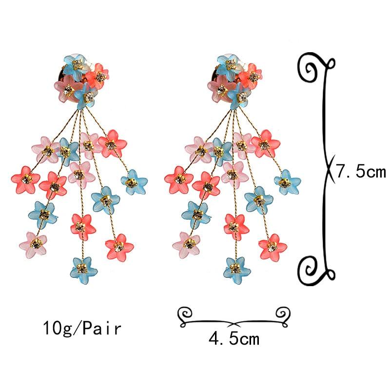Flower Drop Earrings - ODDSALTBoutique