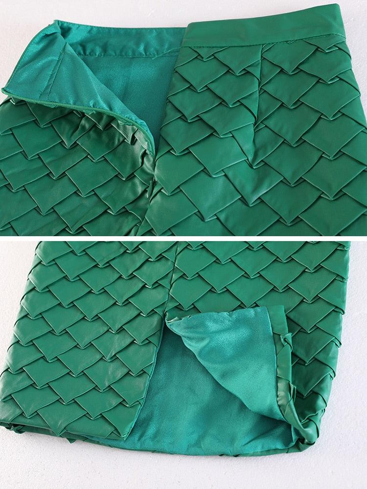 Vintage Knitted Midi Skirt - ODDSALTBoutique