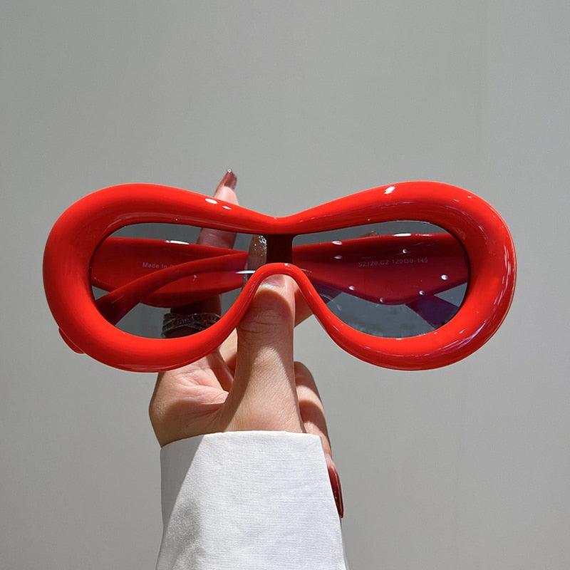 Candy Lip Goggle Frame Glasses - ODDSALTBoutique
