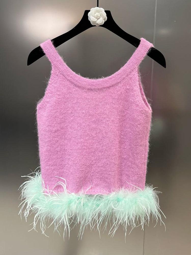Give a Little Feather Tank Top - ODDSALTBoutique