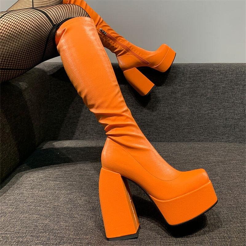 Candy Coated Chunky Platform Boots - ODDSALTBoutique