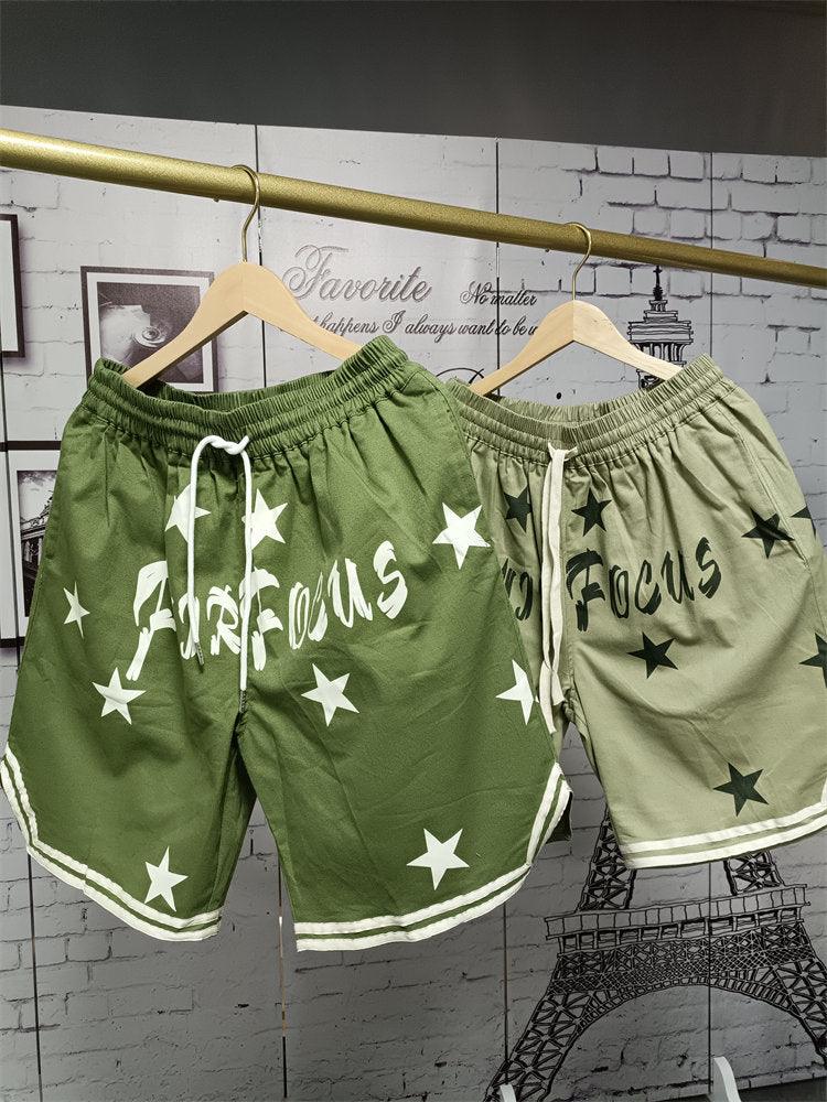 Casual Green Drawstring Shorts - ODDSALTBoutique