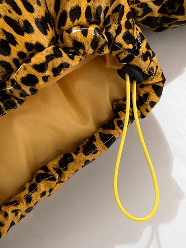 A Cheetah Down Bubble Jacket - ODDSALTBoutique