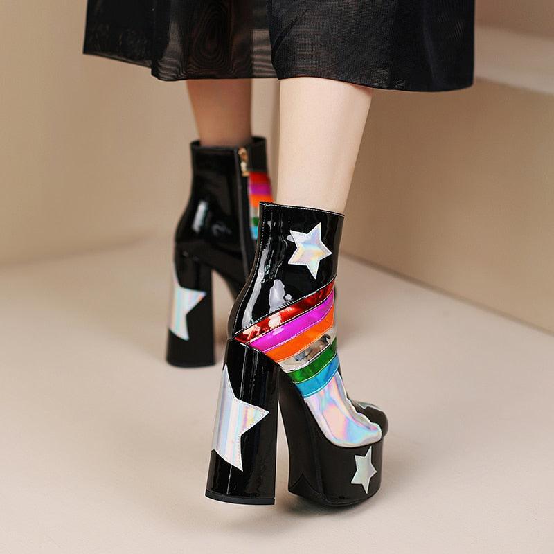 Rainbow Cloud Ankle Boot – ODDSALTBoutique