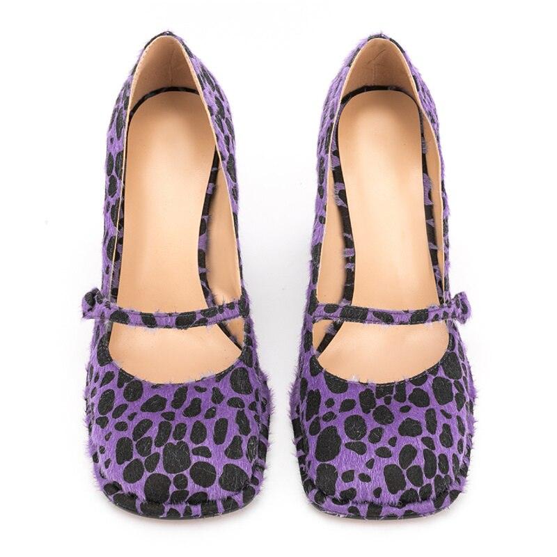Purple Leopard Print Mary Janes - ODDSALTBoutique