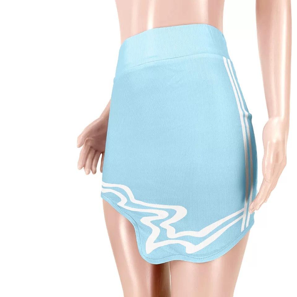 Asymmetrical Sport Retro Mini Skirt - ODDSALTBoutique