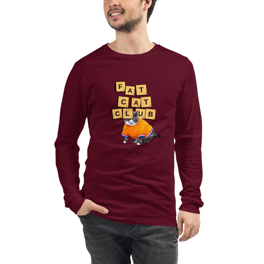 Men Fat Cat Club Long Sleeve T-Shirt - ODDSALTBoutique