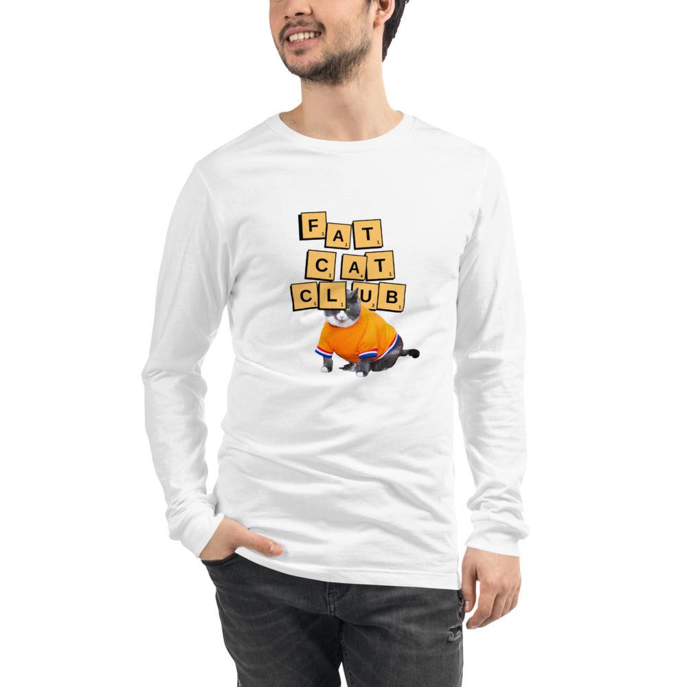 Men Fat Cat Club Long Sleeve T-Shirt - ODDSALTBoutique