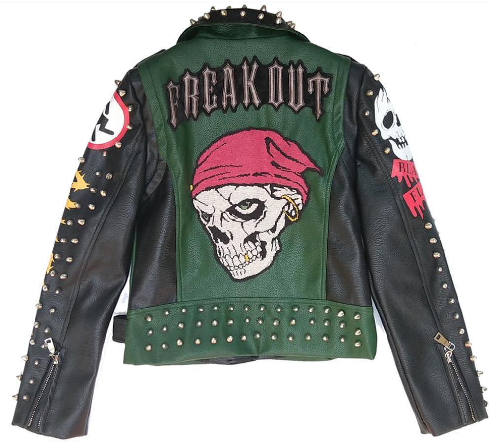 Freak Out Faux Leather Moto Jacket - ODDSALTBoutique