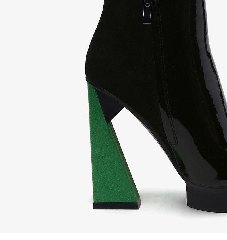Abstract Ankle Boots - ODDSALTBoutique