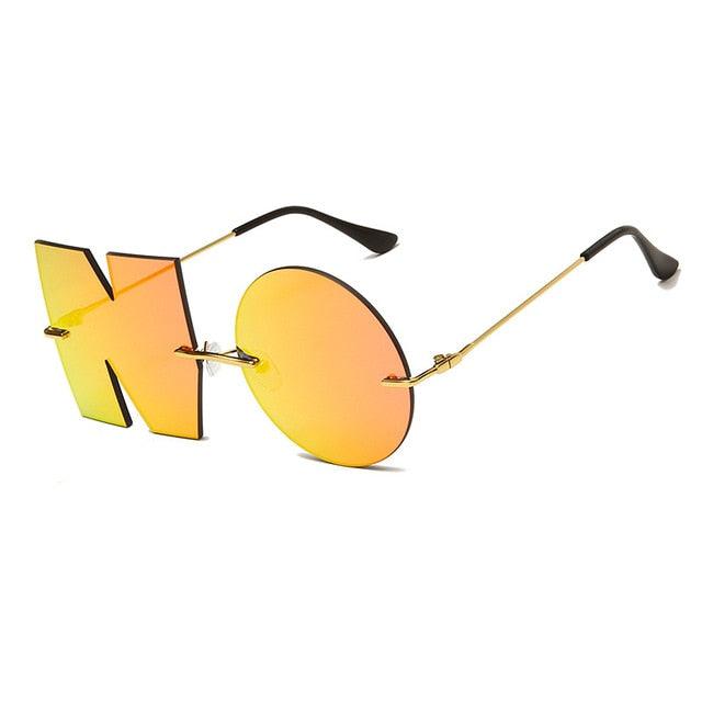The Kitty Said 'NO' Rimless Sunglasses (not customized) - ODDSALTBoutique