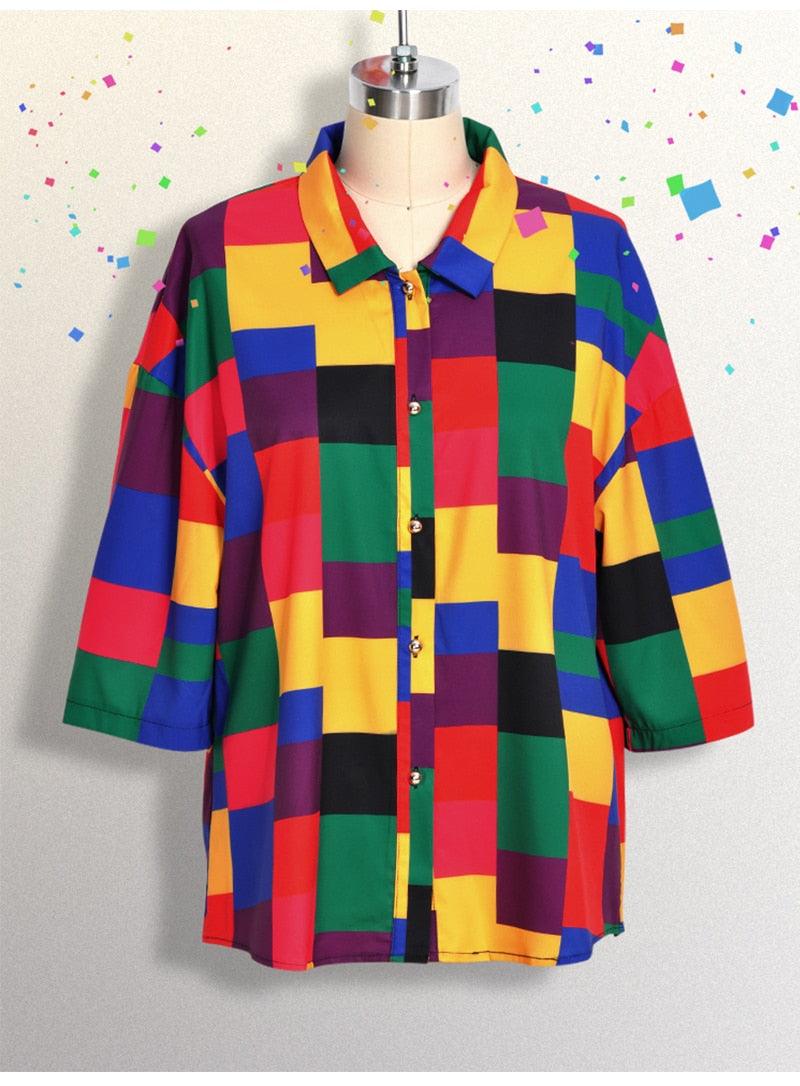 Geometric Patterns Vintage Shirt - ODDSALTBoutique