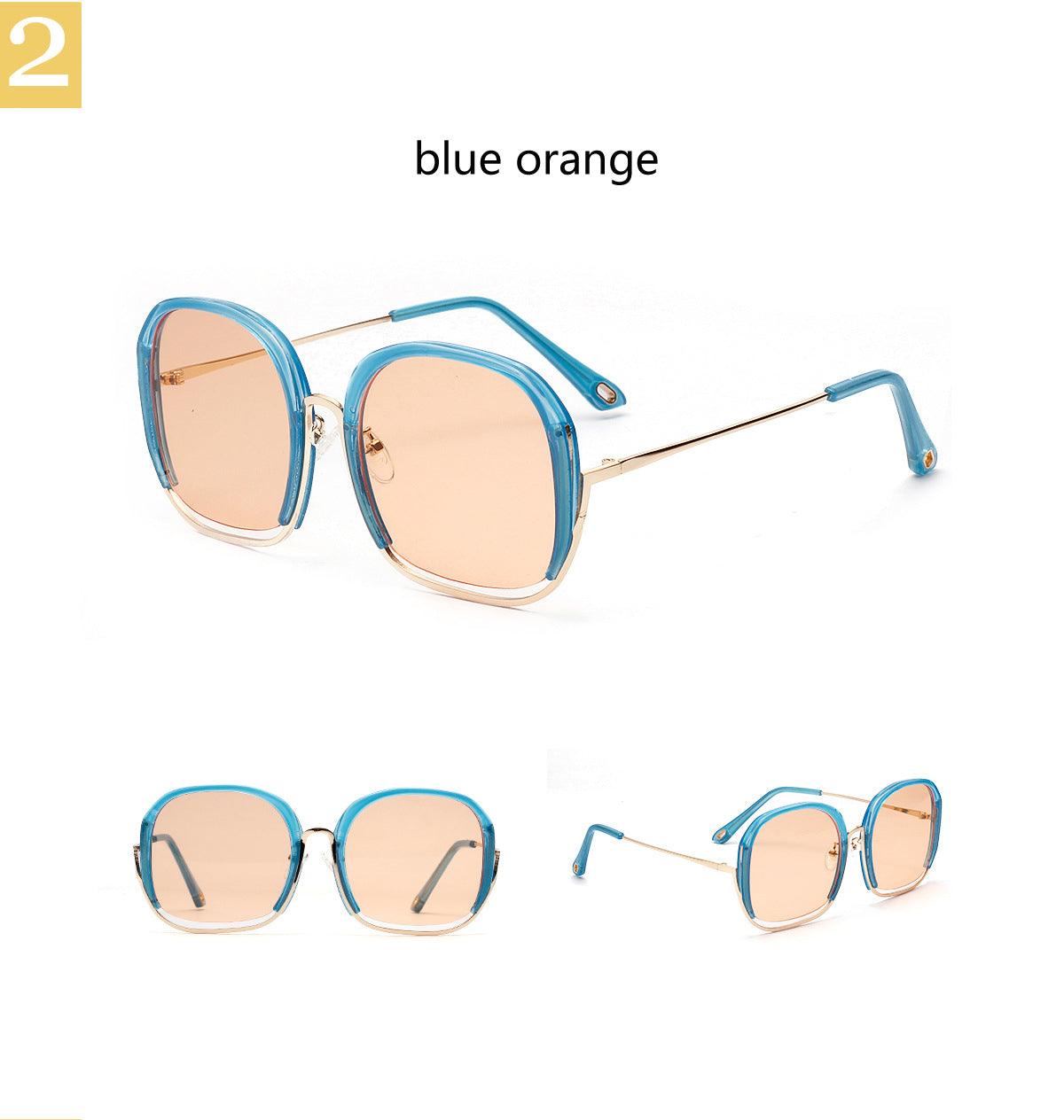 Sunny Dayz Blue-Orange Retro Frames - ODDSALTBoutique