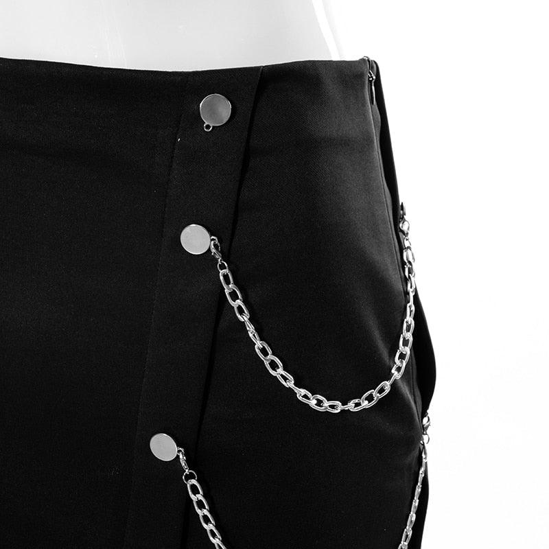 Asymmetrical Chained Prep skirt - ODDSALTBoutique
