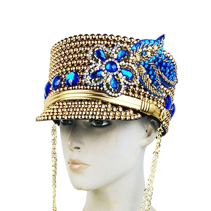 Show Stopping Captain Bling Hat - ODDSALTBoutique